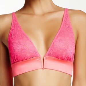 Free People Lace V Wire Bra